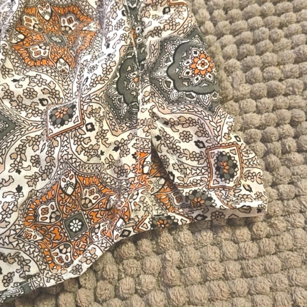 JOIE Layana Silk Lounge Shorts Petunia Tile Mandala Floral Print Size M - Picture 5 of 9